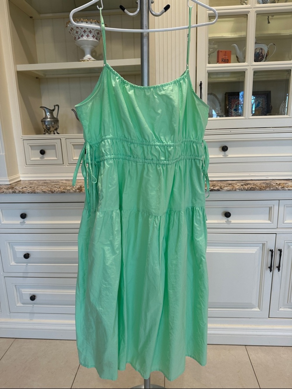 Universal Thread Mint Green Tiered Spaghetti Strap Sundress